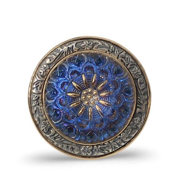 Amy Kahn Russell Bronze Art Deco Ring | Unique Statement Piece - Picture 1 of 5
